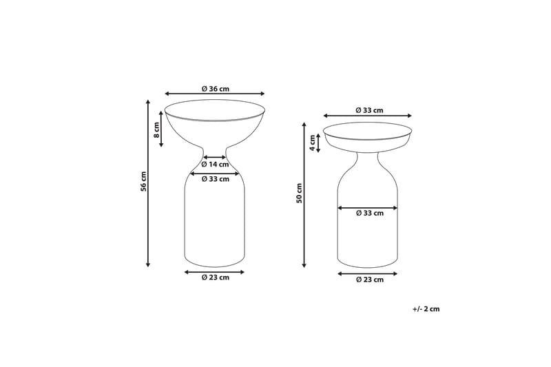 Farron Settbord 36 cm - Svart - Møbler - Bord - Avlastningsbord - Settbord
