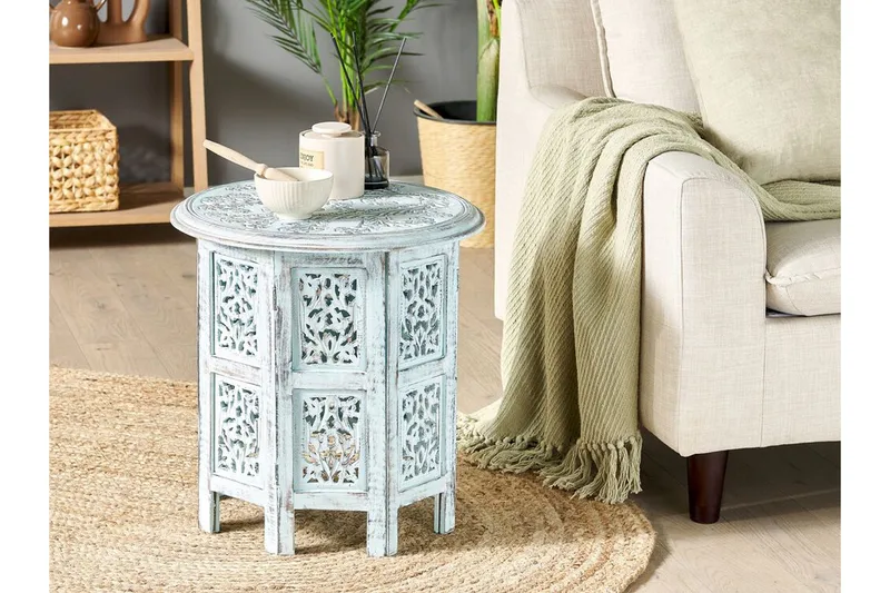 Favio Sidebord 45 cm - Blå - Møbler - Bord - Avlastningsbord - Lampebord & sidebord