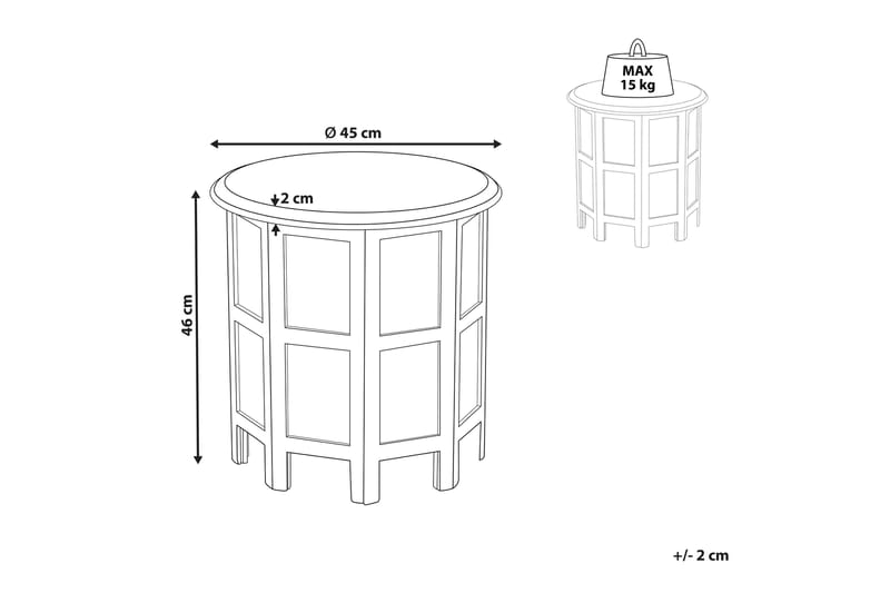 Favio Sidebord 45 cm - Blå - Møbler - Bord - Avlastningsbord - Lampebord & sidebord