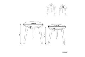 Fawn Settbord 46 cm - Lyst tre - Møbler - Bord - Avlastningsbord - Settbord