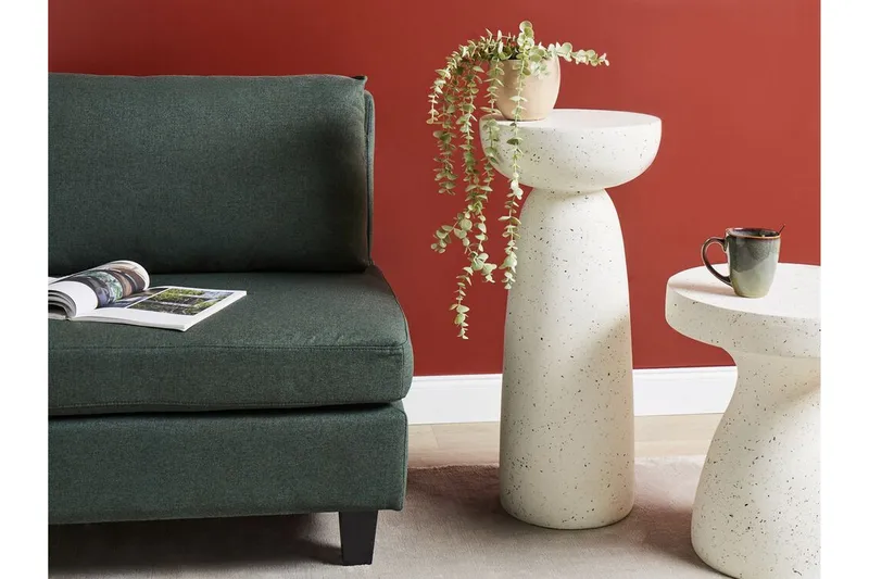 Fayanna Sidebord 33 cm - Hvit - Møbler - Bord - Avlastningsbord - Lampebord & sidebord