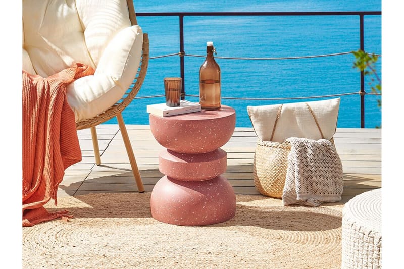 Felis Sidebord 37 cm - Rød - Møbler - Bord - Avlastningsbord - Lampebord & sidebord