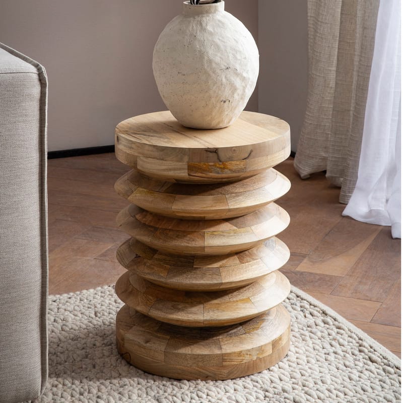 Fenena sidebord 35 cm - Varm lysebrun - Møbler - Bord - Avlastningsbord - Lampebord & sidebord