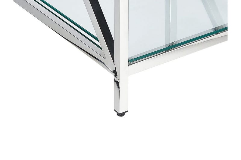 Fidelina Sidebord 45 cm - Sølv/Transparent - Møbler - Bord - Avlastningsbord - Lampebord & sidebord