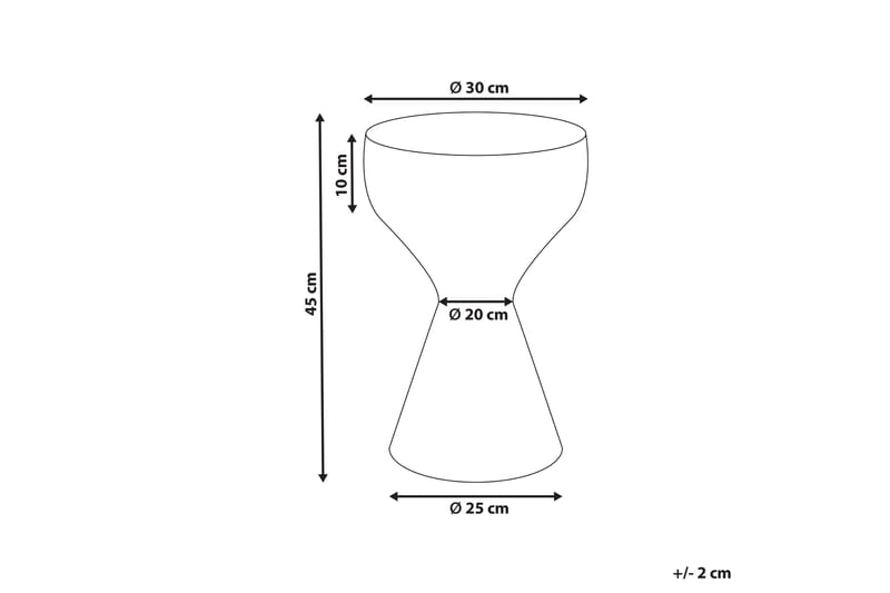 Filia Sidebord 30 cm - Svart/Hvit - Møbler - Bord - Avlastningsbord - Lampebord & sidebord