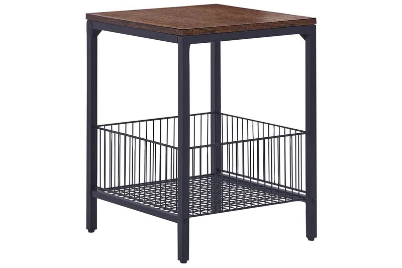 Fintan Sidebord 40 cm, Svart/Mørkt tre