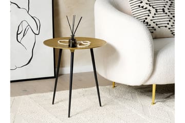 Fiore Sidebord 45 cm - Gull/Svart - Møbler - Bord - Avlastningsbord - Lampebord & sidebord