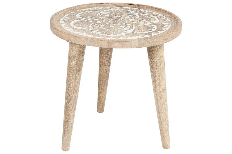 Fiorenzo Settbord 45 cm - Lyst tre/Hvit - Møbler - Bord - Avlastningsbord - Settbord