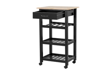 Foggia Serveringsbord 50 cm - Svart - Oppbevaring - Kjøkkenøyer