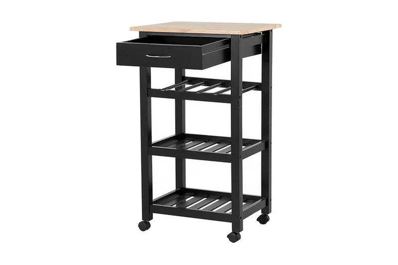 Foggia Serveringsbord 50 cm - Svart - Oppbevaring - Kjøkkenøyer