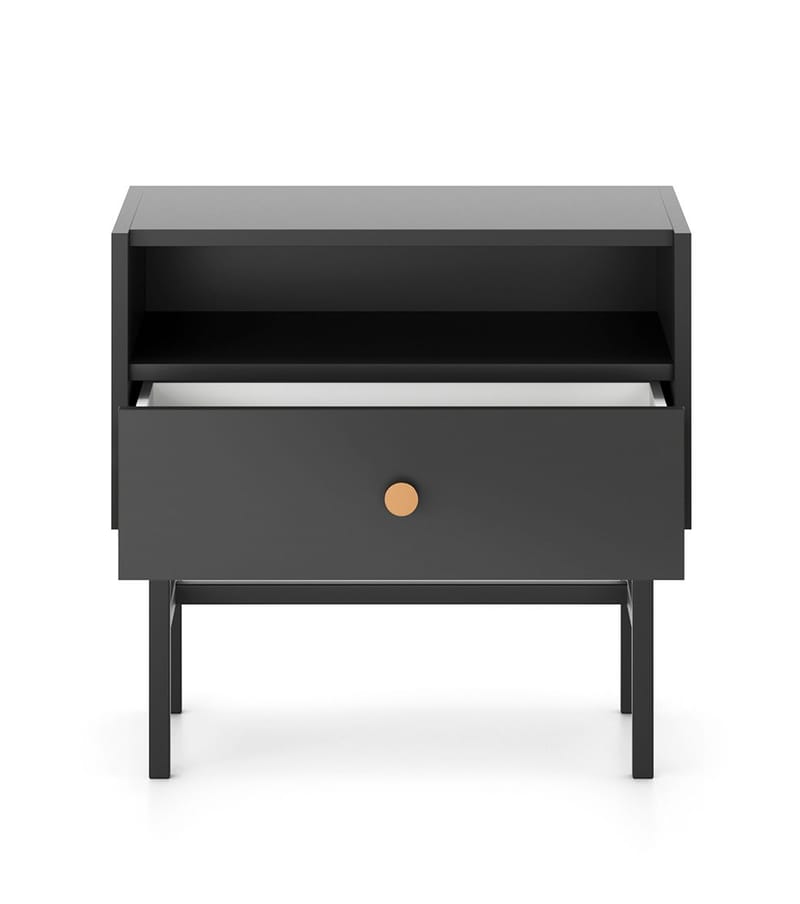 Francisca Nattbord 55 cm - Svart - Møbler - Bord - Avlastningsbord - Sengebord & nattbord