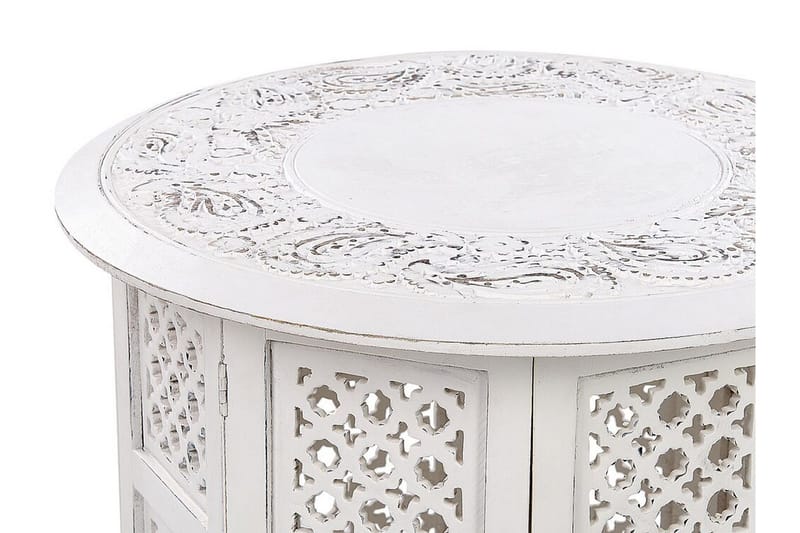 Freya Sidebord 53 cm - Hvit - Møbler - Bord - Avlastningsbord - Lampebord & sidebord