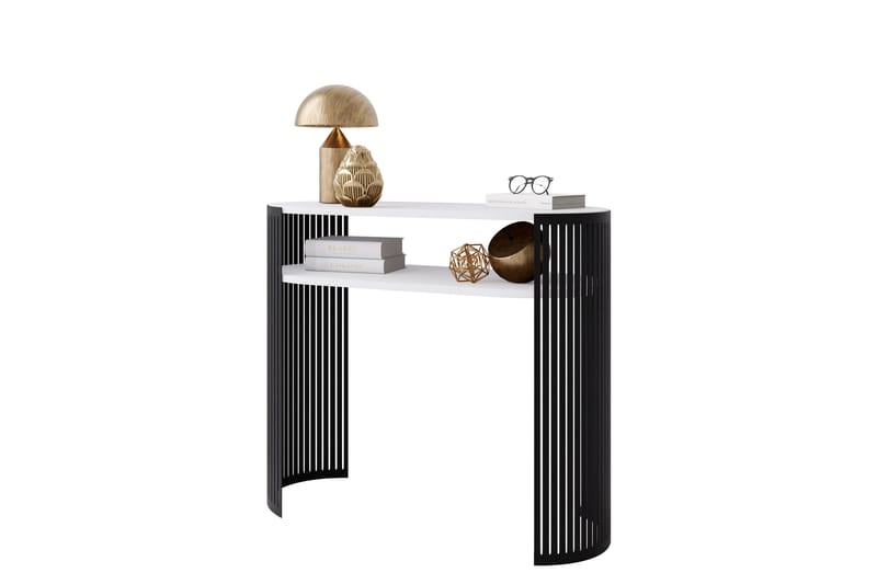 Friend Konsollbord 100 cm - Hvit/Svart - Møbler - Bord - Avlastningsbord - Gangbord