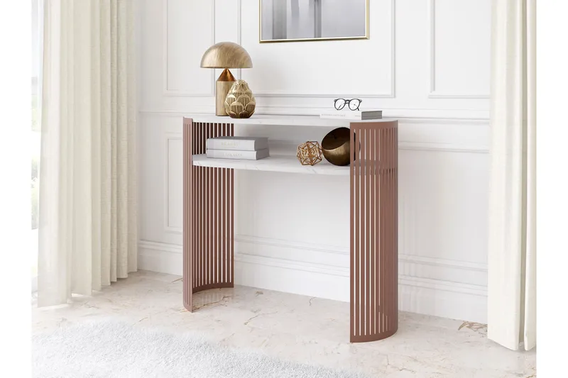 Friend Konsollbord 100 cm - Rosa/Hvit - Møbler - Bord - Avlastningsbord - Gangbord