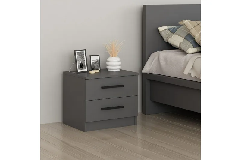 Fruitland Nattbord 50 cm - Antrasitt - Møbler - Bord - Avlastningsbord - Sengebord & nattbord