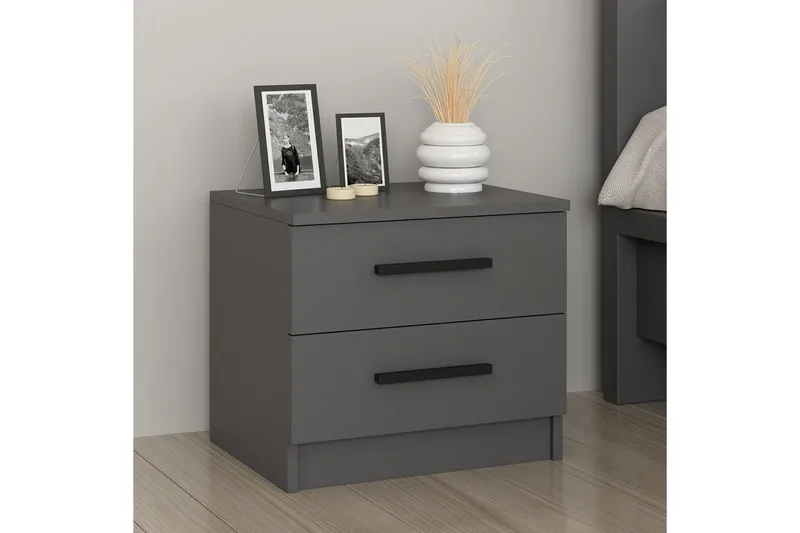 Fruitland Nattbord 50 cm - Antrasitt - Møbler - Bord - Avlastningsbord - Sengebord & nattbord