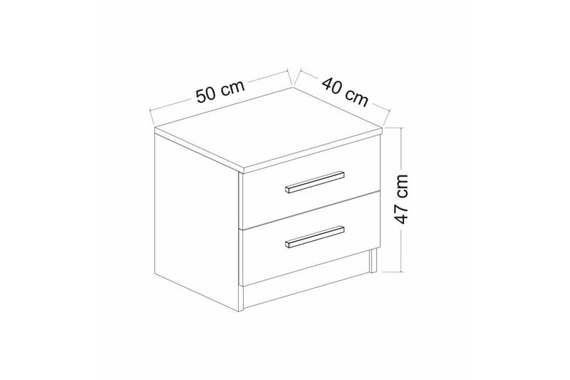 Fruitland Nattbord 50 cm - Møbler - Bord - Avlastningsbord - Sengebord & nattbord
