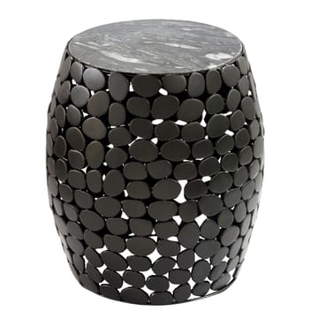 Galara sidebord 40 cm - Svart med grå og hvite marmornyanser - Møbler - Bord - Avlastningsbord - Lampebord & sidebord