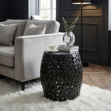 Galara sidebord 40 cm - Svart med grå og hvite marmornyanser - Møbler - Bord - Avlastningsbord - Lampebord & sidebord