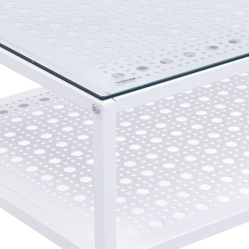 Galuna konsollbord 80 cm - Gjennomsiktig og hvit - Møbler - Bord - Avlastningsbord - Gangbord