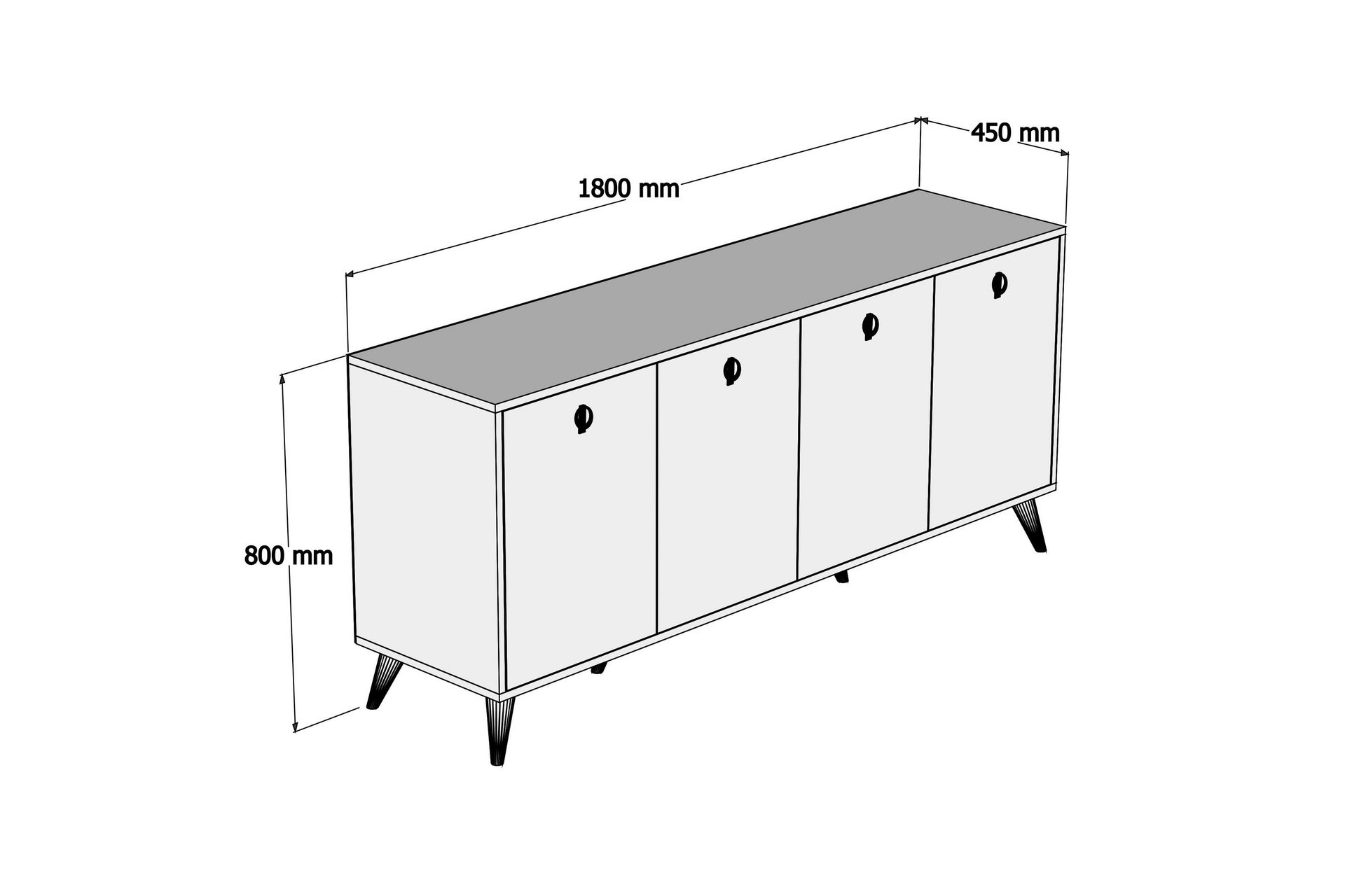 Athodna Konsollbord 180 cm - Brun - Møbler - Bord - Avlastningsbord - Gangbord