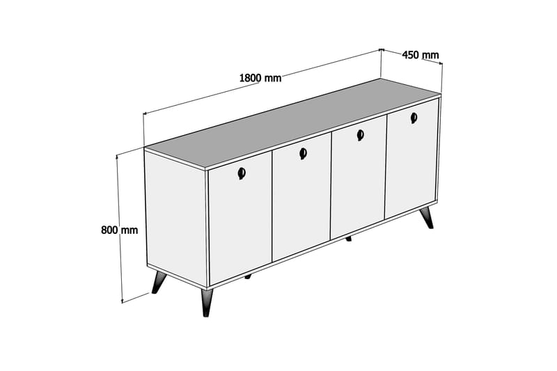 Athodna Konsollbord 180 cm - Brun - Gangbord - Konsollbord