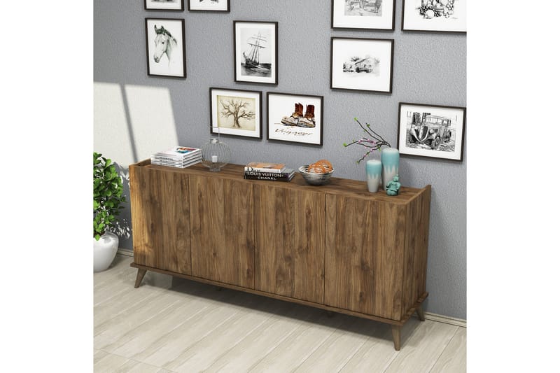 Challur Konsoll Sidebord 180 cm - Mørkebrun - Møbler - Bord - Avlastningsbord - Gangbord