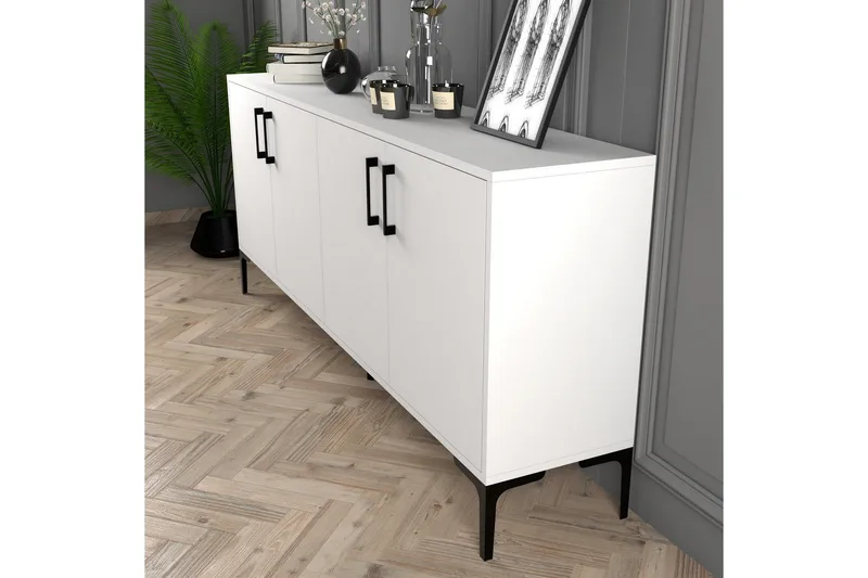 Levents Avlastningsbord 180 cm - Hvit - Møbler - Bord - Avlastningsbord - Gangbord