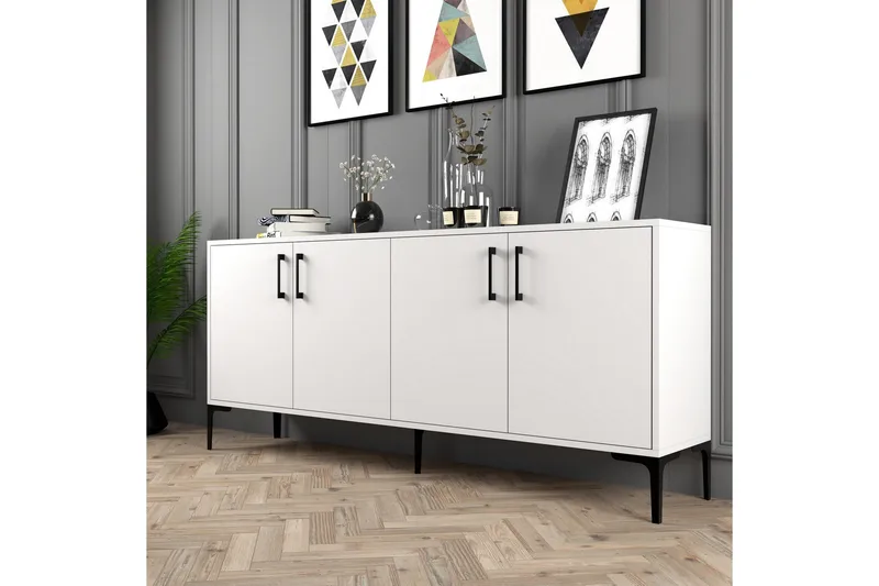 Levents Avlastningsbord 180 cm - Hvit - Møbler - Bord - Avlastningsbord - Gangbord