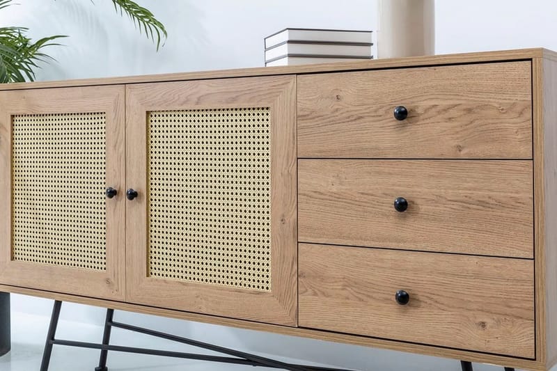 Makwana Konsollbord 160 cm - Naturell - Oppbevaring - Oppbevaringsmøbler - Sideboard & skjenker