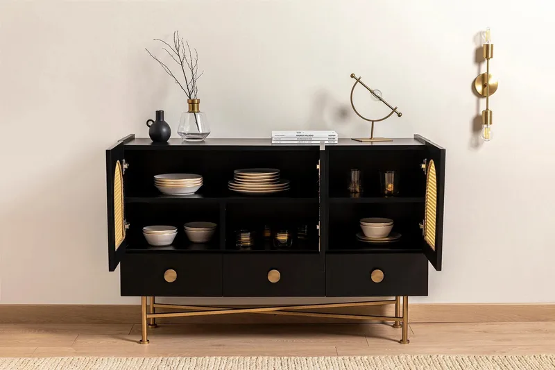Munny Konsollbord 123 cm - Svart - Oppbevaring - Oppbevaringsmøbler - Sideboard & skjenker