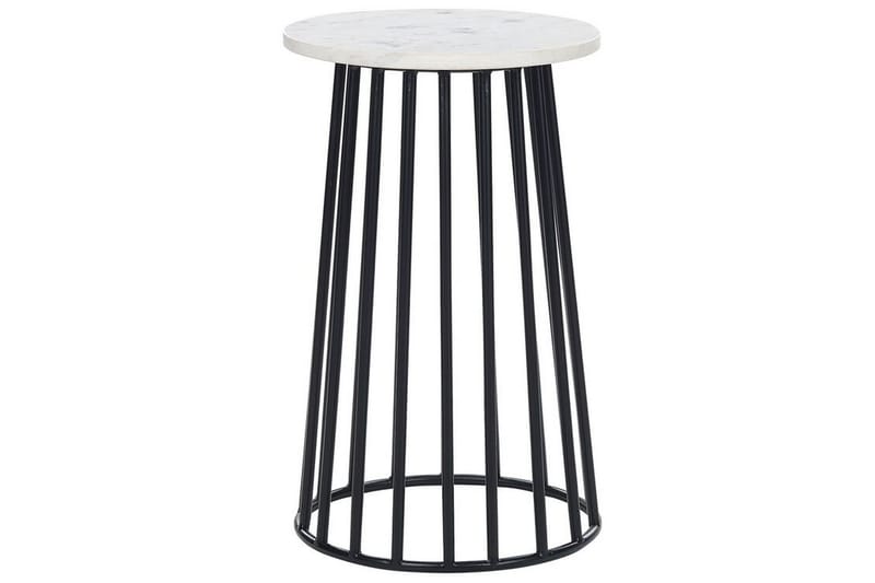 Gannon Sidebord 36 cm, Hvit/Svart