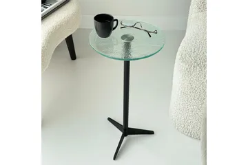 Giada Sidebord 25 cm - Transparent/Svart - Møbler - Bord - Avlastningsbord - Lampebord & sidebord