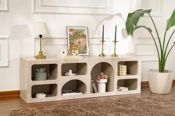 Giana Konsollbord 160 cm - Travertin/Sandstein - Oppbevaring - Oppbevaringsmøbler - Sideboard & skjenker