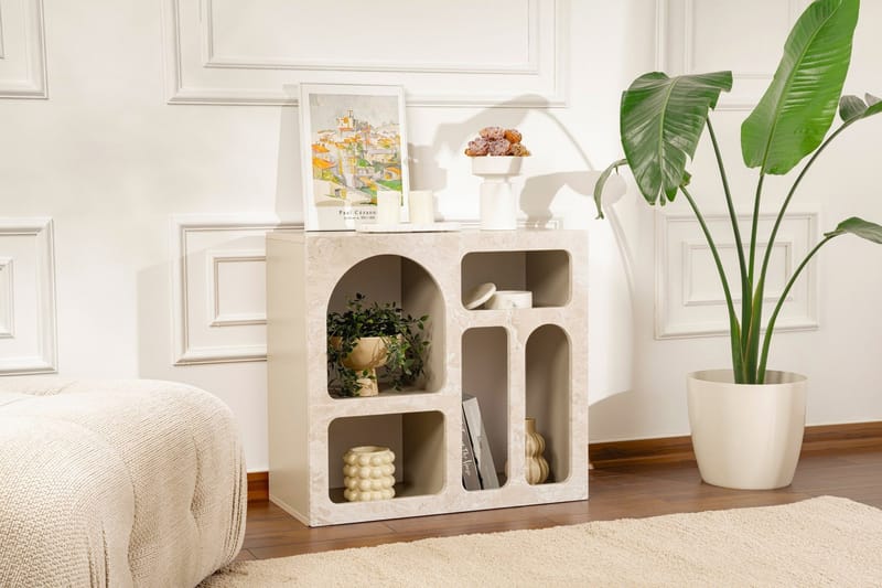 Giana Konsollbord 80 cm - Travertin/Sandstein - Oppbevaring - Oppbevaringsmøbler - Sideboard & skjenker