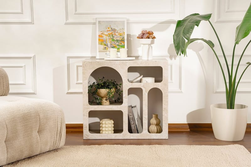 Giana Konsollbord 80 cm - Travertin/Sandstein - Oppbevaring - Oppbevaringsmøbler - Sideboard & skjenker