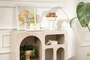 Giana Konsollbord 80 cm - Travertin/Sandstein - Oppbevaring - Oppbevaringsmøbler - Sideboard & skjenker