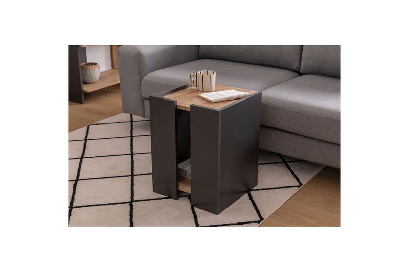 Giancarlo Sidebord 38,6 cm - Blå/Antrasitt - Møbler - Bord - Avlastningsbord - Lampebord & sidebord