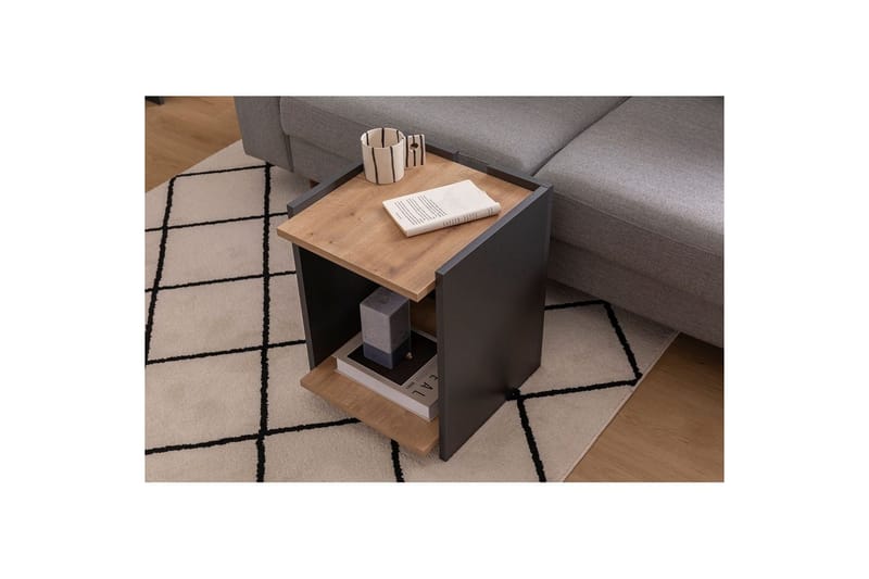 Giancarlo Sidebord 38,6 cm - Blå/Antrasitt - Møbler - Bord - Avlastningsbord - Lampebord & sidebord