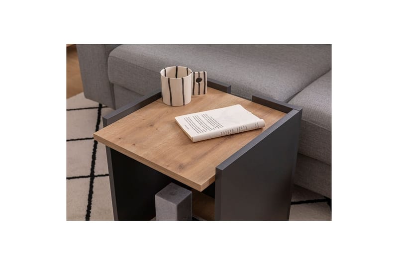 Giancarlo Sidebord 38,6 cm - Blå/Antrasitt - Møbler - Bord - Avlastningsbord - Lampebord & sidebord
