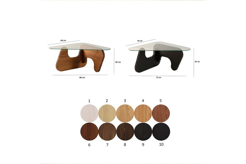 Grayce Settbord 94 cm - Sort - Møbler - Bord - Avlastningsbord - Settbord