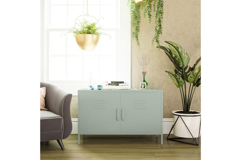 Høyskap Mission District 100x40x64 cm, Lysegrønn - 100x40x64 cm, Lysegrønn - Møbler - Bord - Avlastningsbord - Gangbord