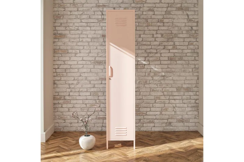 Høyskap Mission District 38x40x185 cm, Rosa - 38x40x185 cm, Rosa - Oppbevaring - Skap - Oppbevaringsskap - Omkledningsskap