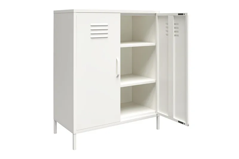 Høyskap Mission District 40x80x102 cm, Hvit - 40x80x102 cm, Hvit - Møbler - Bord - Avlastningsbord - Gangbord