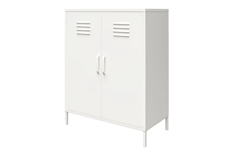 Høyskap Mission District 40x80x102 cm, Hvit - 40x80x102 cm, Hvit - Møbler - Bord - Avlastningsbord - Gangbord
