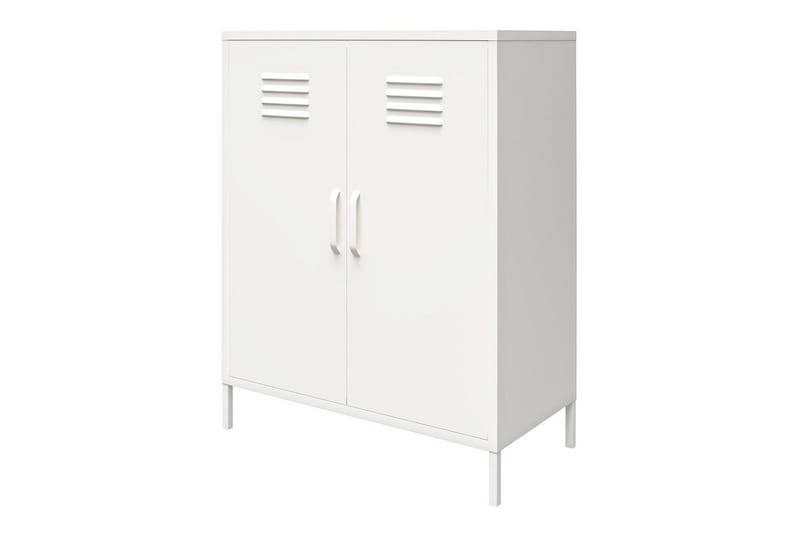 Høyskap Mission District 40x80x102 cm, Hvit - 40x80x102 cm, Hvit - Møbler - Bord - Avlastningsbord - Gangbord