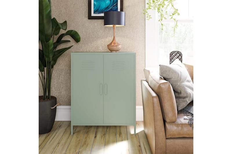 Høyskap Mission District 40x80x102 cm, Lysegrønn - 40x80x102 cm, Lysegrønn - Møbler - Bord - Avlastningsbord - Gangbord