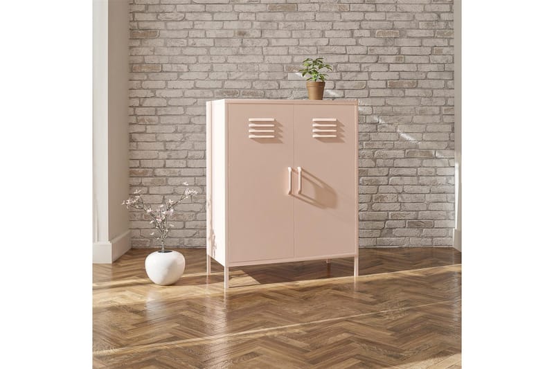 Høyskap Mission District 40x80x102 cm, Rosa - 40x80x102 cm, Rosa - Møbler - Bord - Avlastningsbord - Gangbord