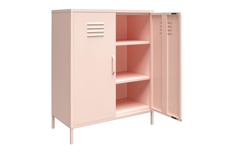 Høyskap Mission District 40x80x102 cm, Rosa - 40x80x102 cm, Rosa - Oppbevaring - Skap - Oppbevaringsskap