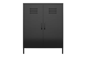 Høyskap Mission District 40x80x102 cm, Svart - 40x80x102 cm, Svart - Oppbevaring - Skap - Oppbevaringsskap